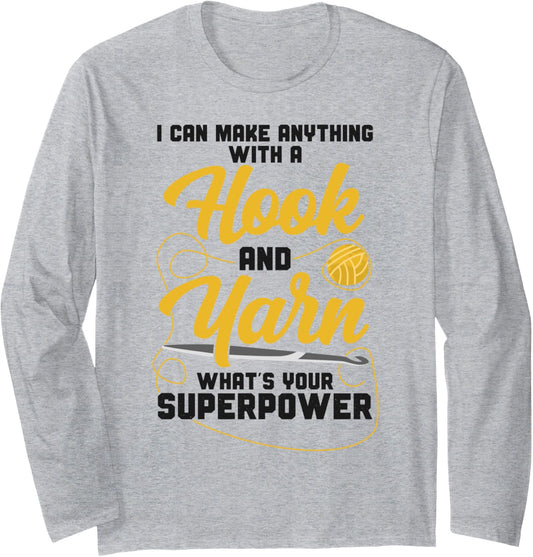 Crocheting I Can Make Anything With A Hook And Yarn What's Long Sleeve