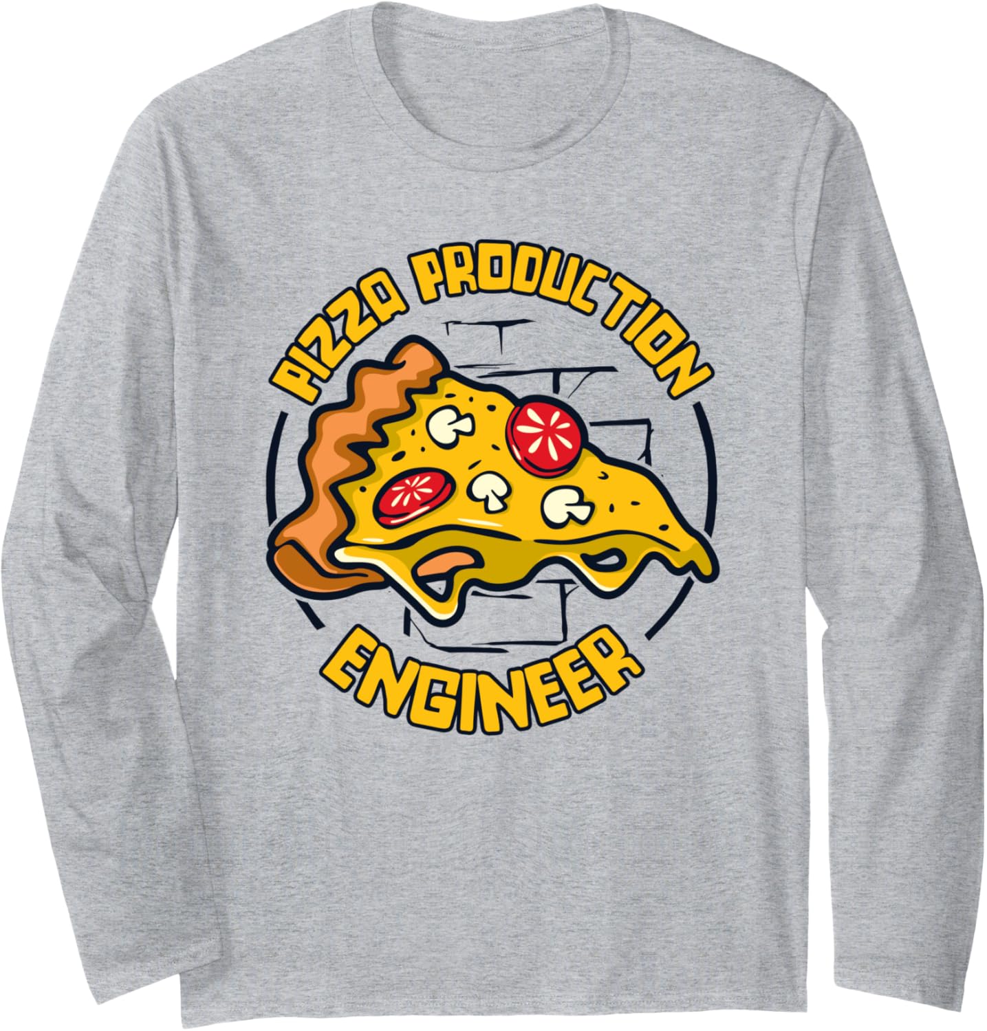 Pizza Production Engineer Chef Baker Pizzaiolo Pizza Maker Long Sleeve