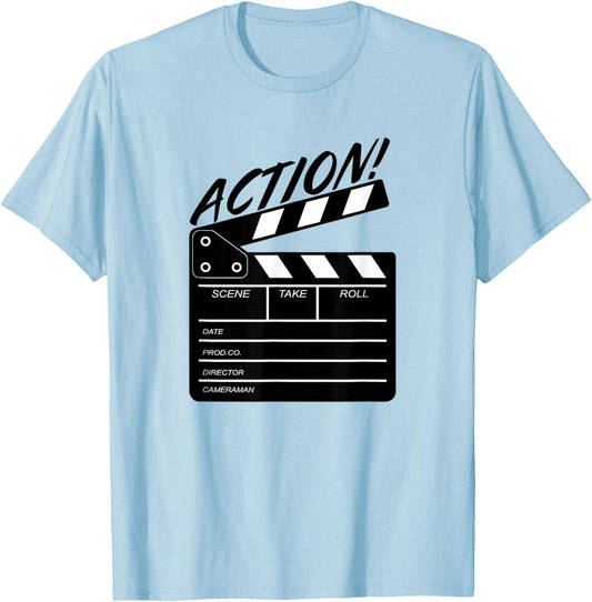 Funny Director Clapboard T-shirt Filmmaker Tee Gift