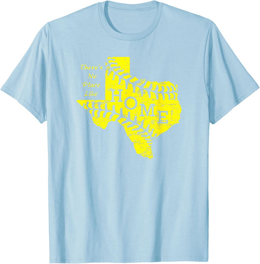 Vintage No Place Like Texas Home Softball Mom