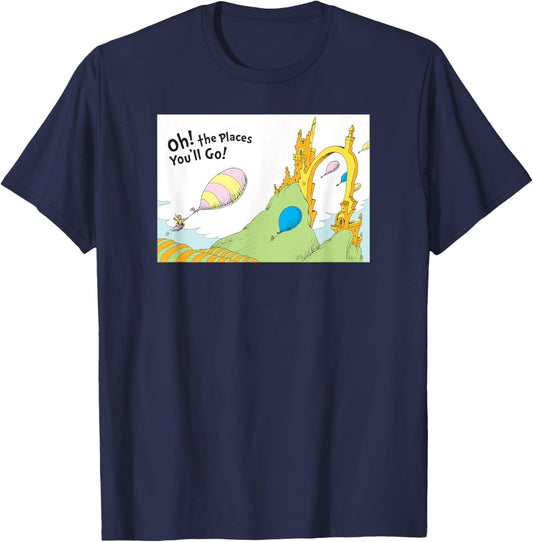 Dr. Seuss Oh the Places You'll Go - Great Sights T-shirt