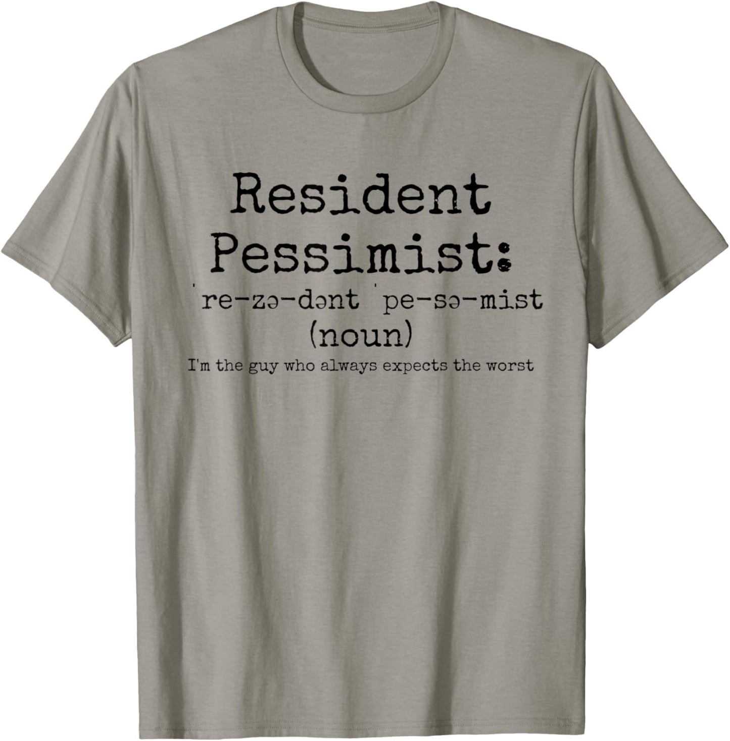 Resident Pessimist Funny Dictionary Work Place Gag gift