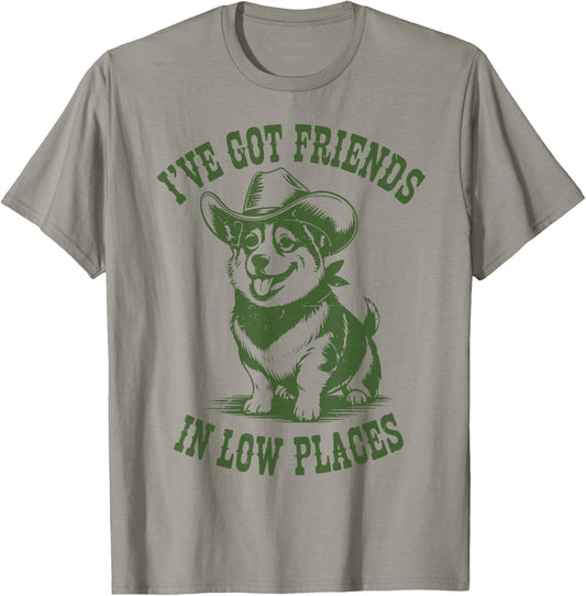 Cowboy Corgi I've Got Friends in Low Places Funny Lover Gift