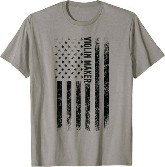 USA Flag Violin Making - Proud American Violin Maker