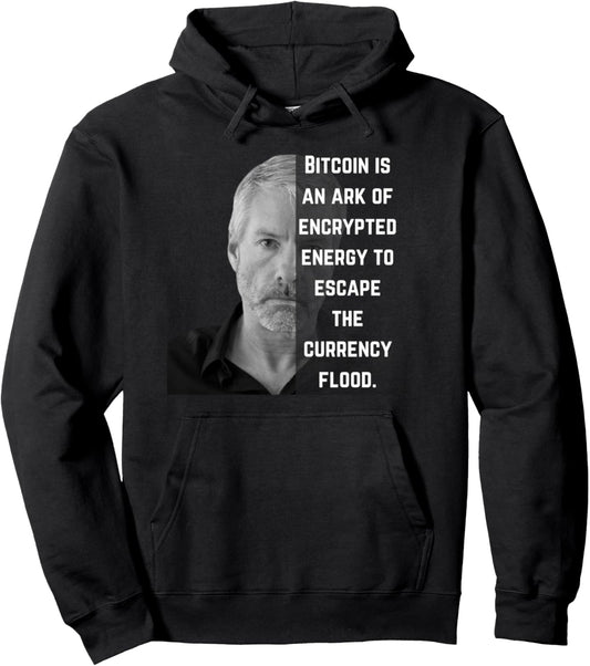 Bitcoin T Shirt, Crypto Gifts, Michael Saylor Bitcoin Pullover Hoodie