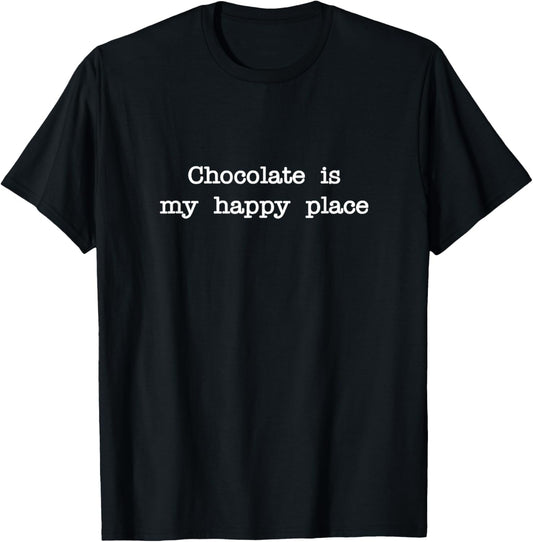Chocolate is my happy place Funny Chocolate Minimalist