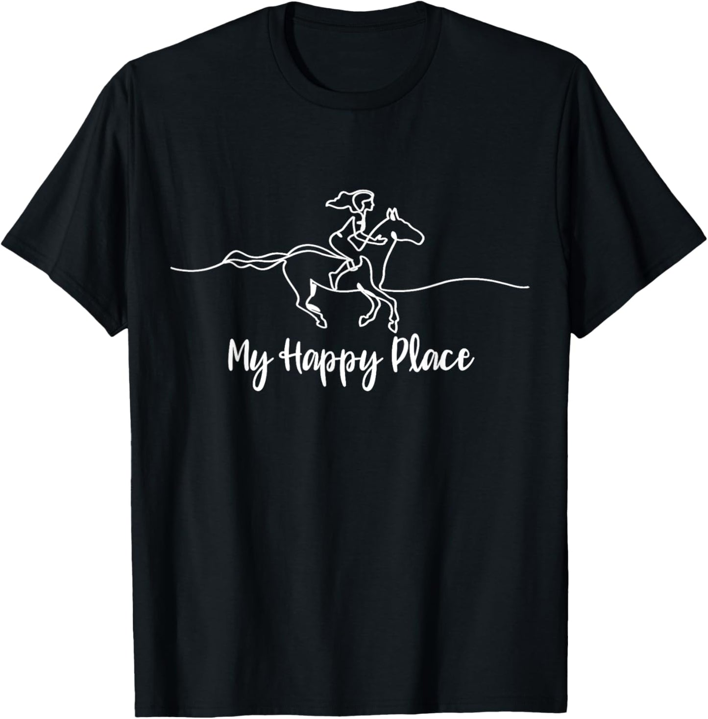 Riding horse is happy place cowgirl love horses