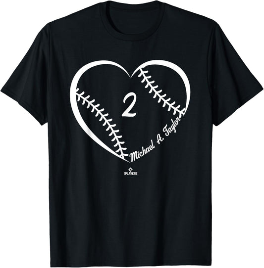 Baseball Heart Number Michael A Taylor MLBPA