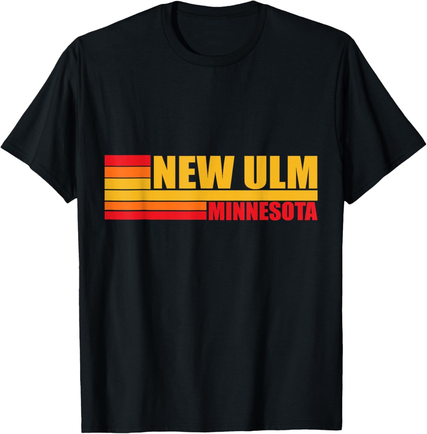 Red Vintage New Ulm City Fun Real Place in Minnesota MN。