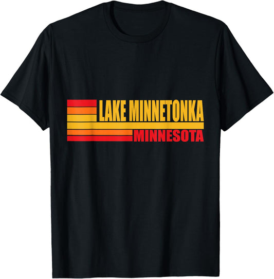 Red Retro Vintage Lake Minnetonka Real Place in Minnesota MN