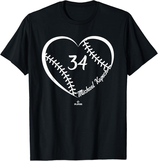 Baseball Heart Number Michael Kopech MLBPA