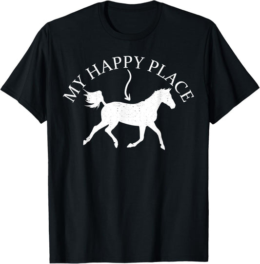 Funny Horseback Riding Horses Riders My Happy Place Horse