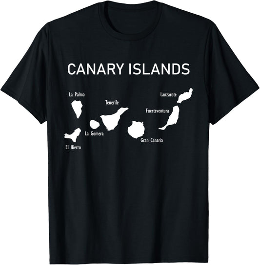 Canary Islands Map and Place Names Spain Canary Islands