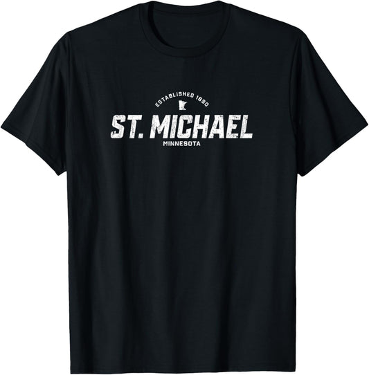 St. Michael Minnesota MN Vintage Athletic Sports Logo