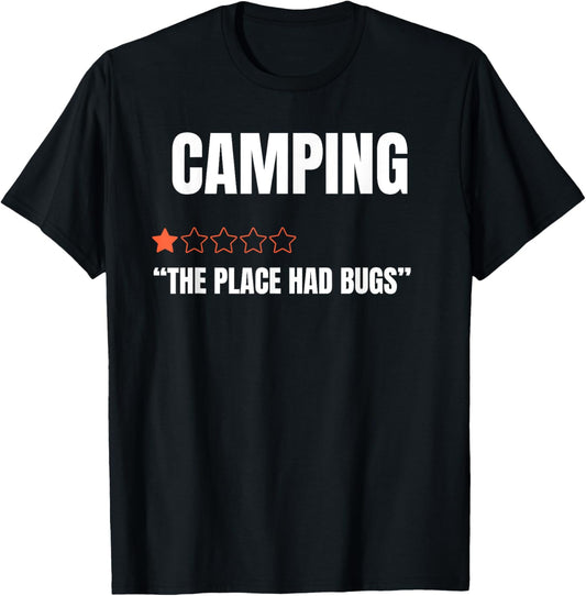 CAMPING - One Star Rating - The Place Had Bugs Funny Outdoor