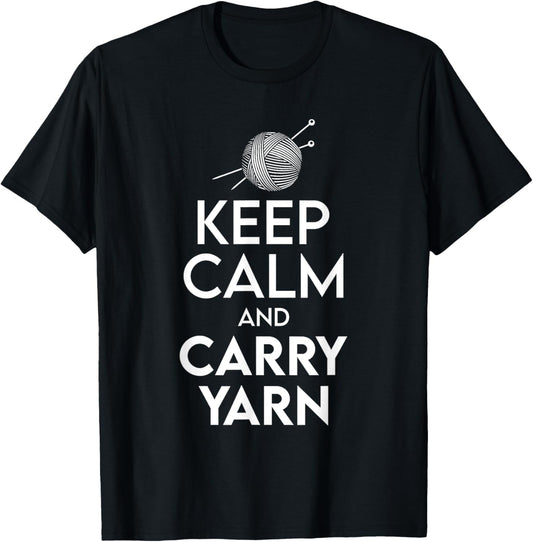 Crochet Keep Calm And Carry Yarn Crocheting