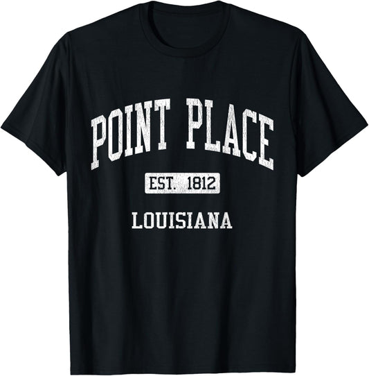Point Place Louisiana LA JS04 Vintage Athletic Sports