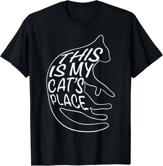 This is My Cat's Place Funny Cat Lover Funny Sayings Meow