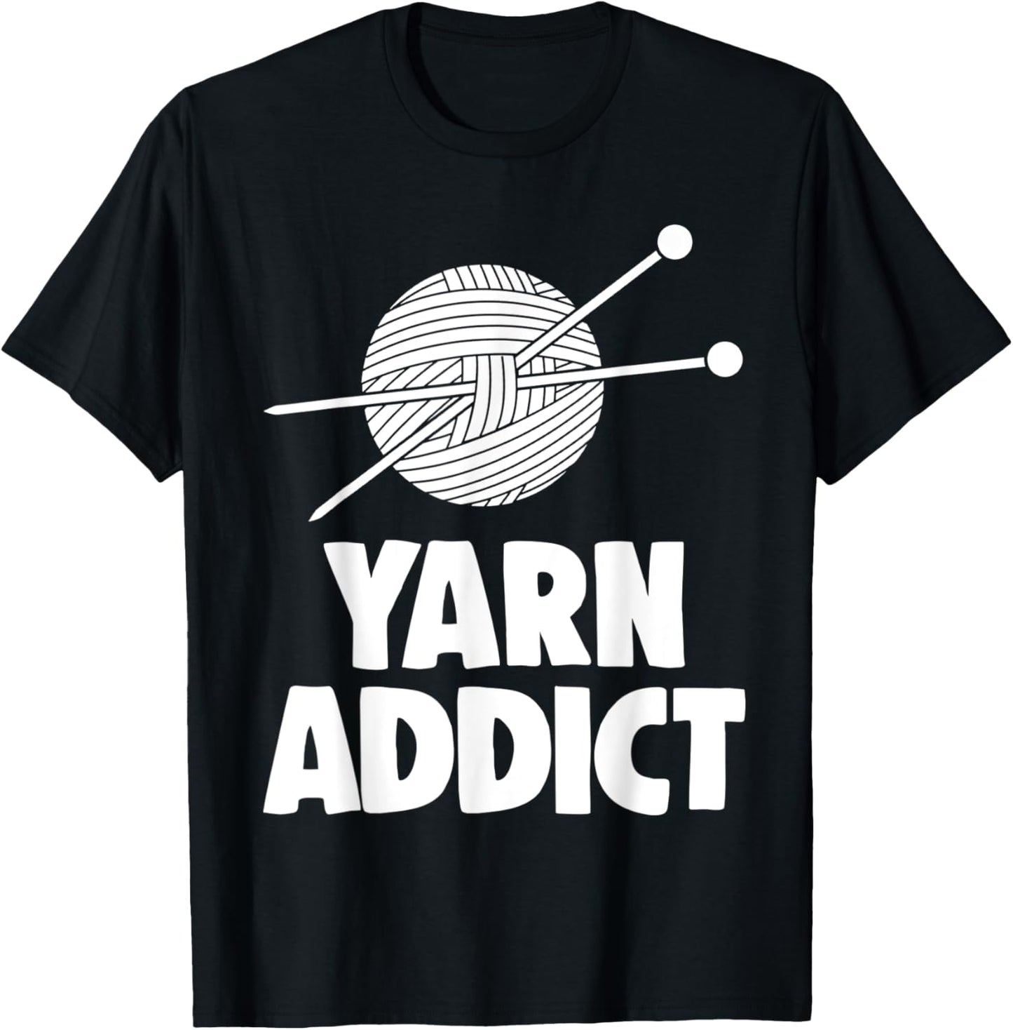 Yarn Addict Tee Shirts Women Funny Crochet Lovers Gift