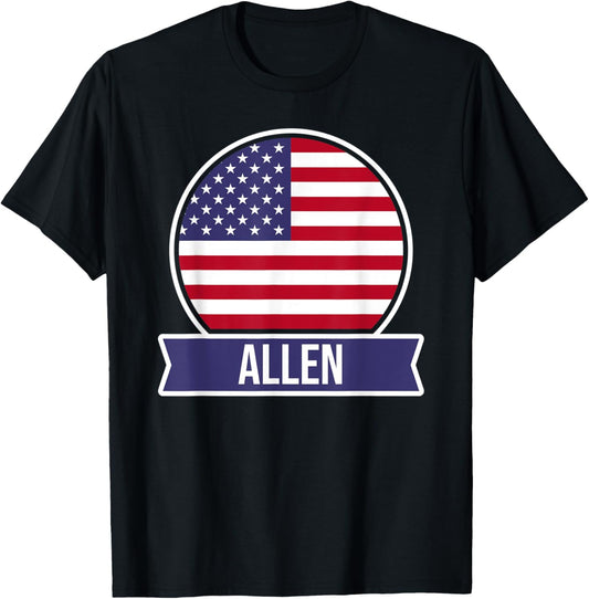 Allen - USA - American place name US flag design