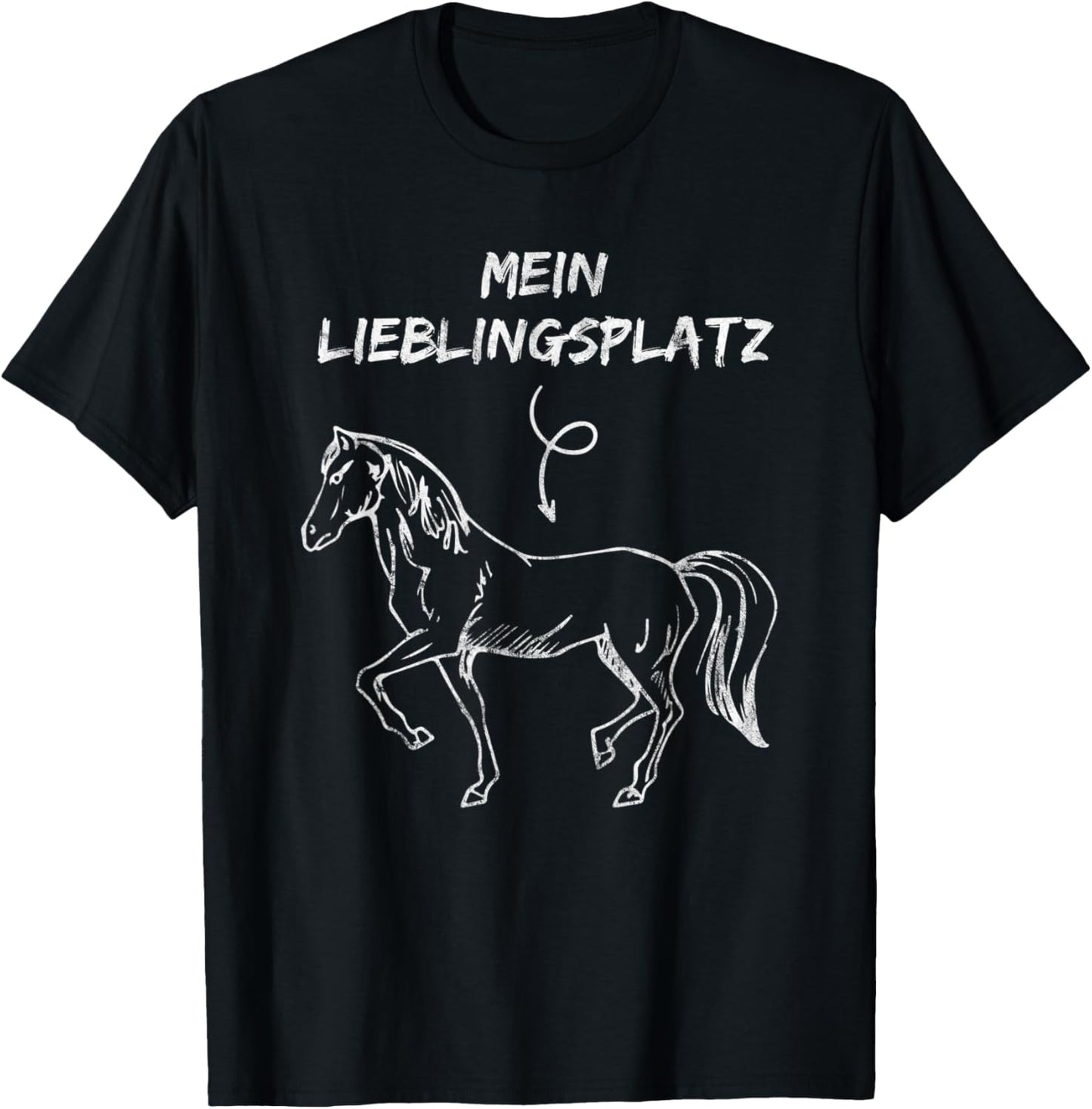Funny design with horse motif - My favourite place horses