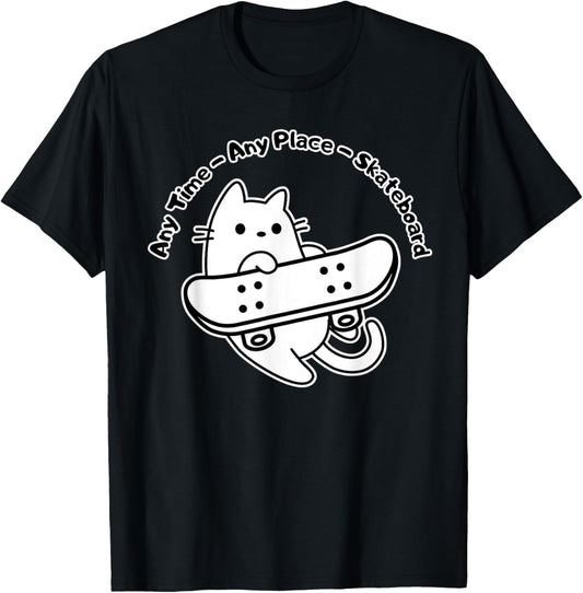 Any time, Any place Skateboard Kitten Sk8