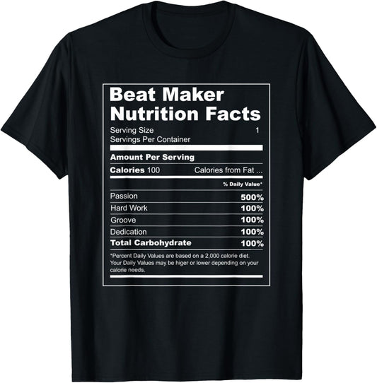Beat Maker Nutrition Facts Funny Gift