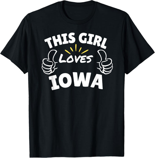 Fun Graphic-This Girl Loves Iowa