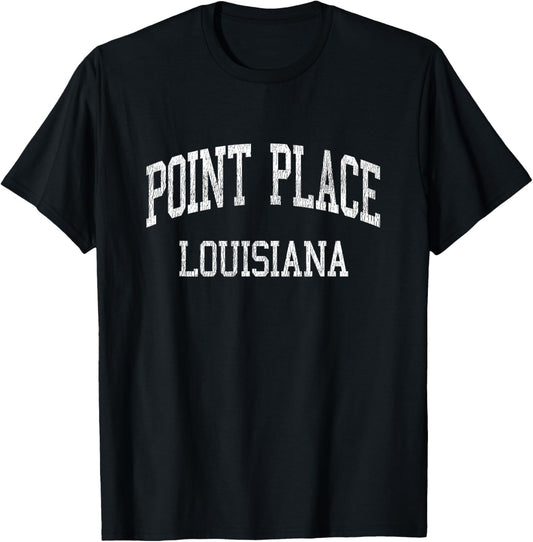 Point Place Louisiana LA Vintage Athletic Sports Design