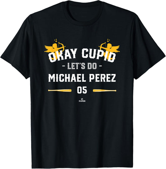 Cupid Let's Do Michael Perez Funny Valentines Baseball