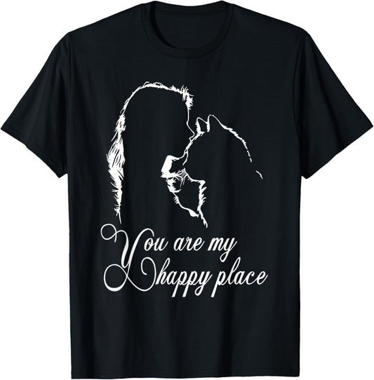 You are My Happy Place Cats Funny