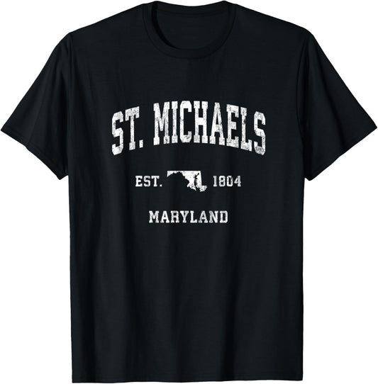 St. Michaels Maryland MD Vintage Athletic Sports Design