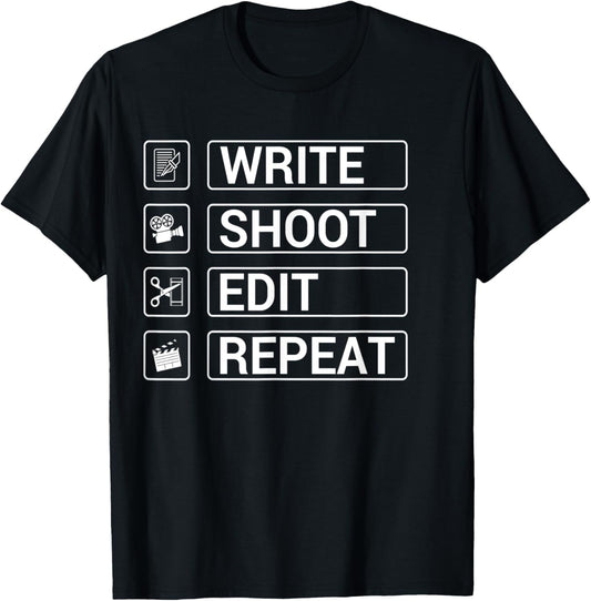 Write Shoot Edit Repeat Filmmaking Movie Director Filmmaker