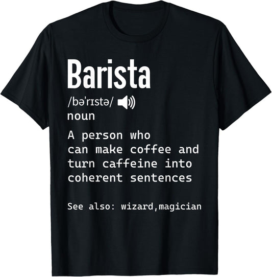 Barista Definition for Coffee Lovers Coffeemaker Barista