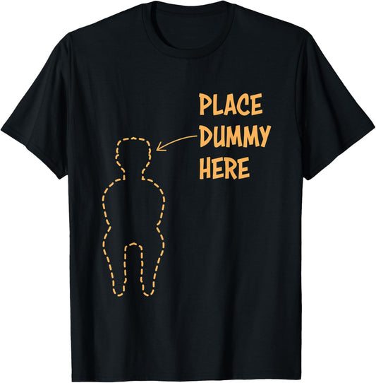 Ventriloquist Shirt Funny Place Dummy Here Gift for Kids