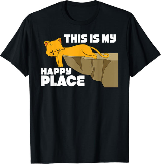 This Is My Happy Place Kitten Cat T-Shirt for Men Women Kids