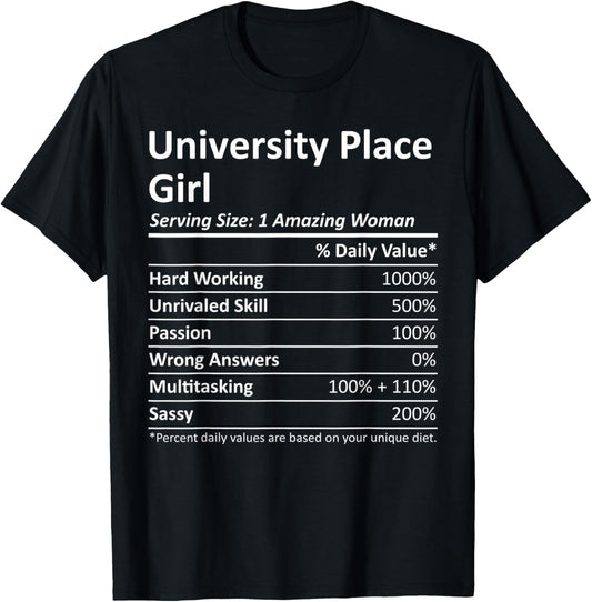 UNIVERSITY PLACE GIRL WA WASHINGTON Funny City Home Gift