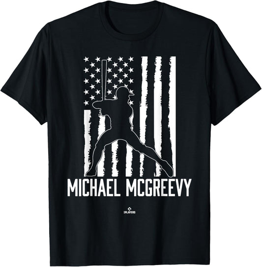 Distressed Flag Swing Michael McGreevy Prospect Baseball Fan
