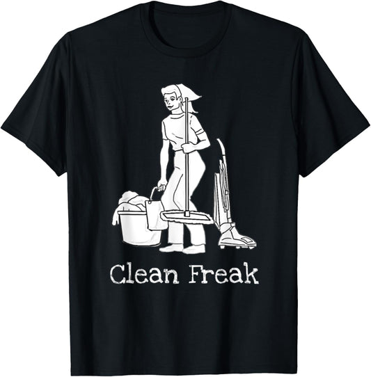 Vacuum Clean Freak Homemaker Funny