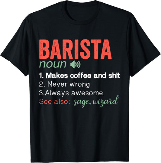 Barista Life Definition Funny Coffee Maker