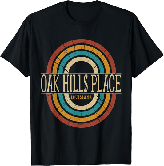 Vintage Retro Oak Hills Place Louisiana LA Souvenirs