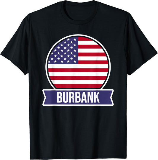 Burbank - USA - American place name US flag design