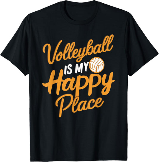 Volleyball Is My Happy Place Volleyball Volleyballer