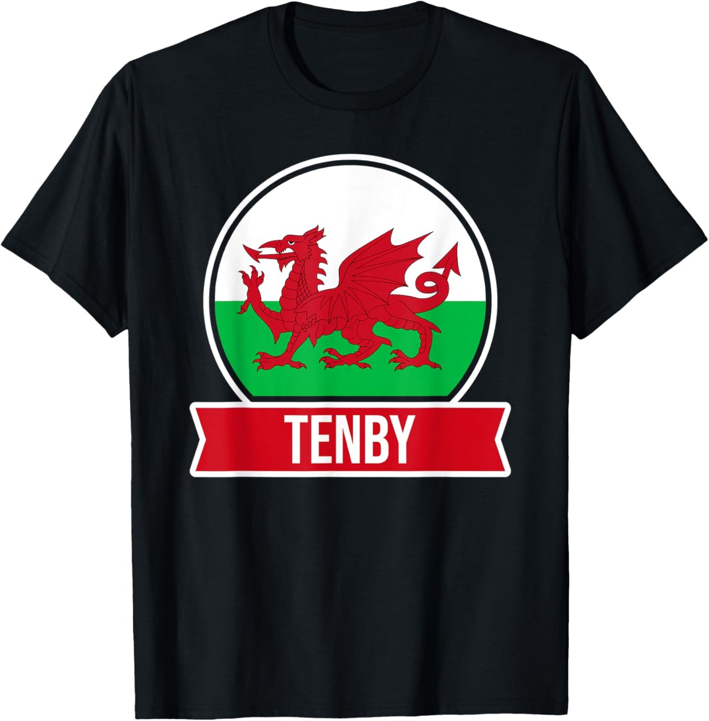 Tenby - Cymru - Wales - Welsh place name flag design