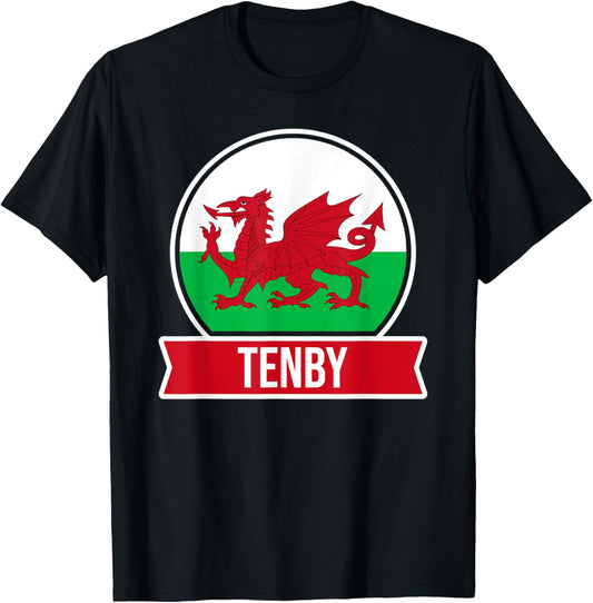 Tenby - Cymru - Wales - Welsh place name flag design