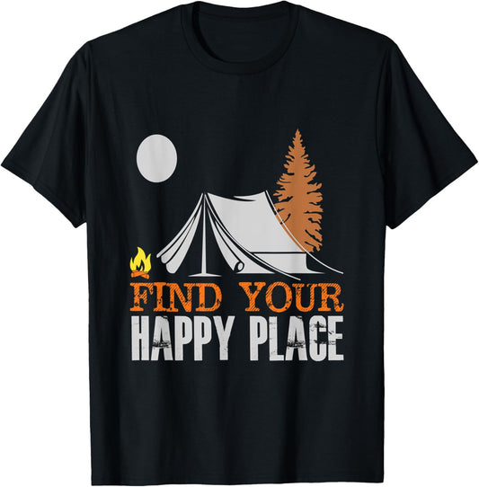 T-shirt find your happy place tee shirt
