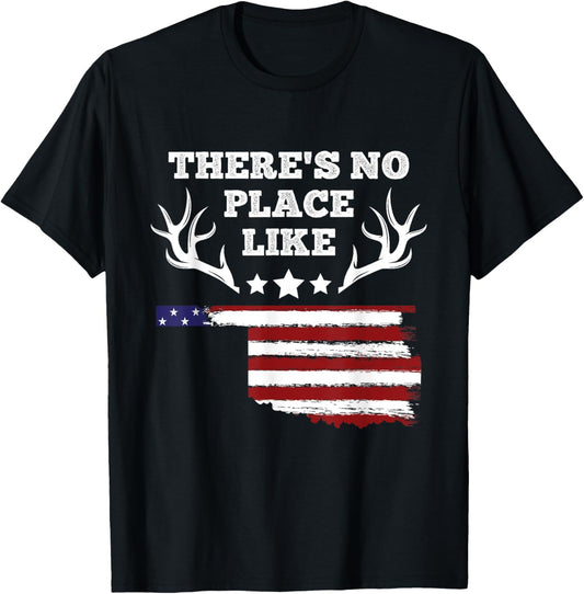There's No Place Like Oklahoma Home Souvenir USA Flag Women Kids Men