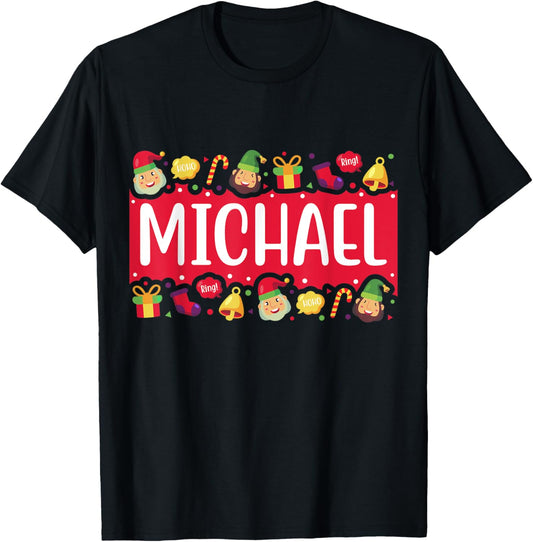 Christmas style first name MICHAEL gift Personalized name