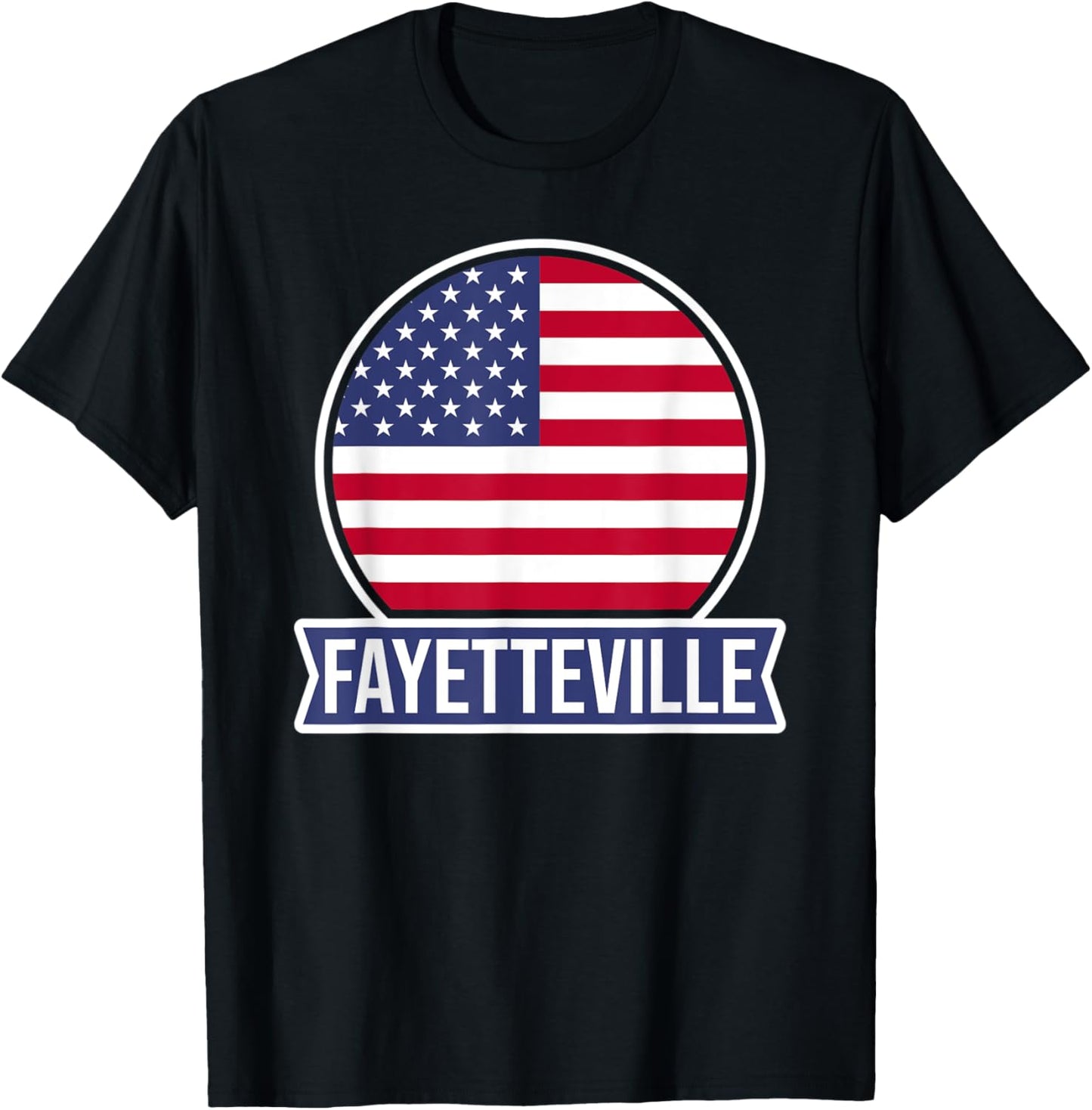 FAYETTEVILLE - USA - American place name US flag design
