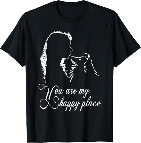 You are My Happy Place Shetland Sheepdog dog Funny
